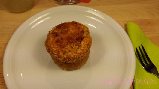 Apfeltörtchen ausgepackt