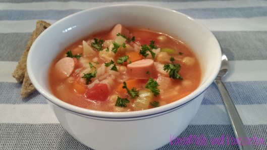 Kichererbseneintopf mit Reis