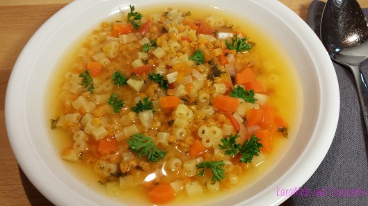 Linsensuppe mit Nudeln ok