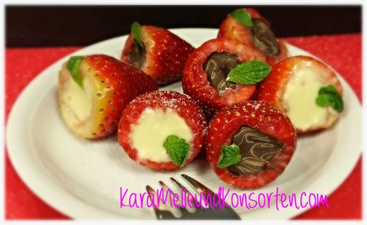 Erdbeeren - Schoki-Teller OK
